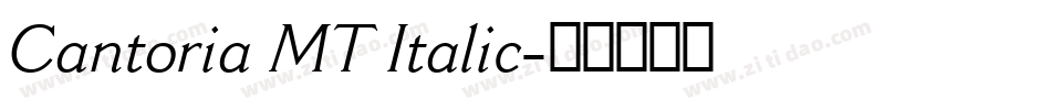 Cantoria MT Italic字体转换
